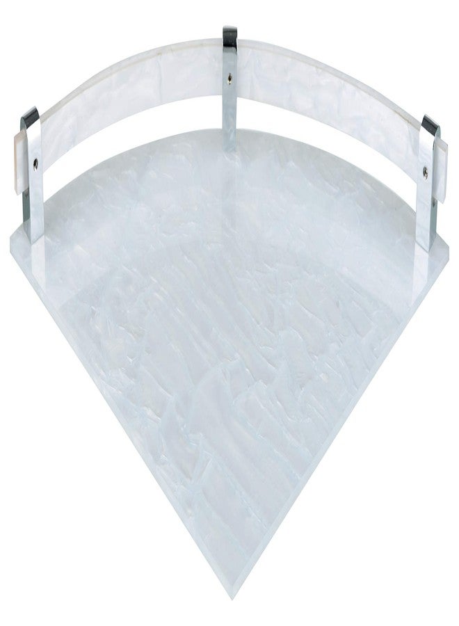 STIMULUS Bathroom Corner Shelf | Acrylic Wall Storage Oreniser Kitchen Shelves (White) (Pack of 3) (12x12 Inch | 30x30 cm) - Image 4